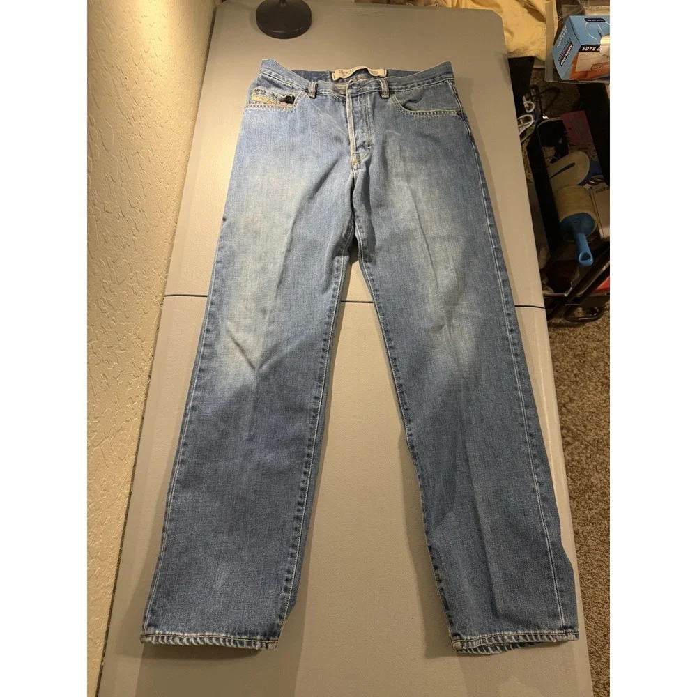 Vintage Diesel Industry Jeans RR55 Straight Legs 32x30 Made In Italy Button Fly